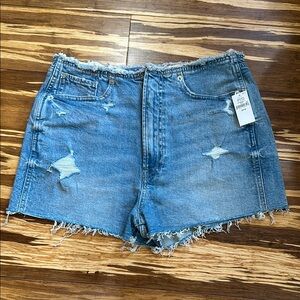 Distressed Denim Shorts